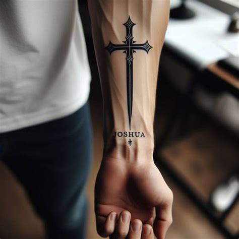 Cross Dagger Tattoo
