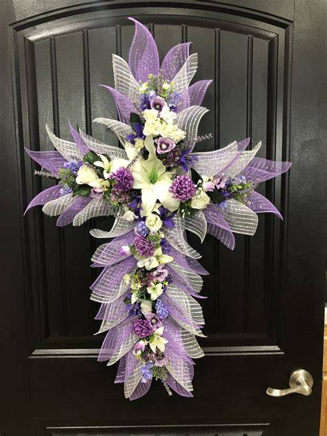 Cross Easter Wreath