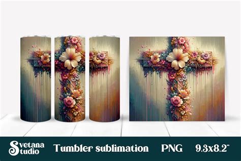 Download Cross Religious Tumbler Sublimation Files DXF Files