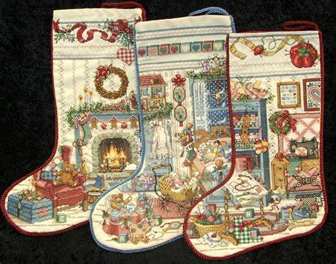 Cross Stitch Stockings Christmas Patterns