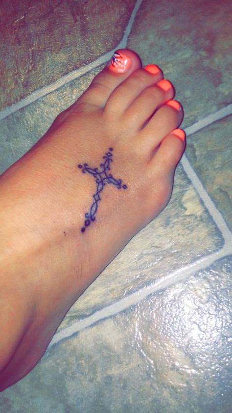 Cross foot tattoo Tatoo that I like or meaning Pinterest