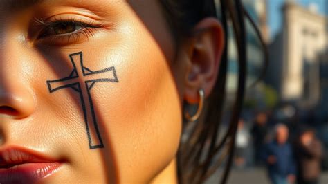 Cross Tattoos Face