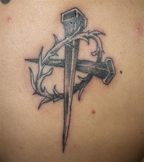 Cross With Thorns Tattoo