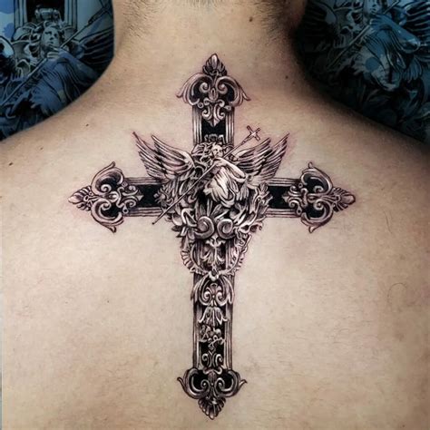 Cross With Wings Tattoo