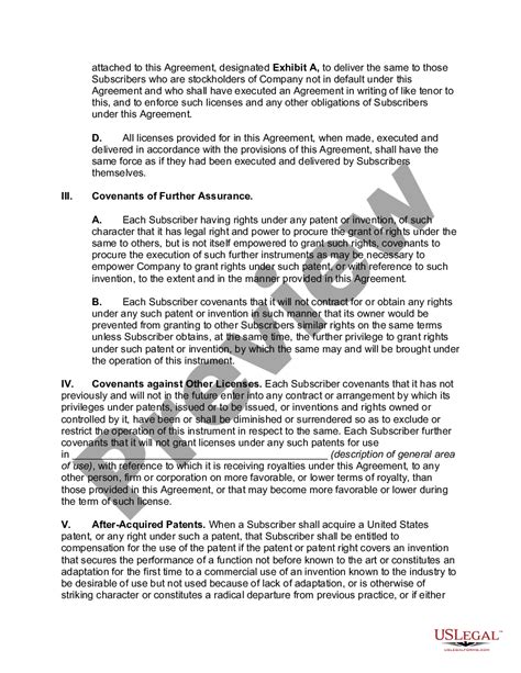 Cross Licensing Agreement Example