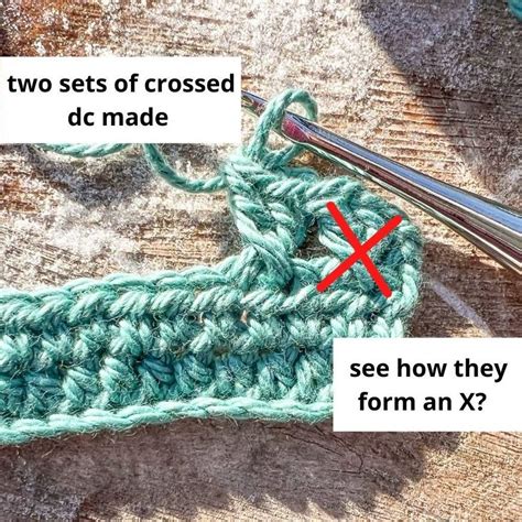 Crossed Double Crochet
