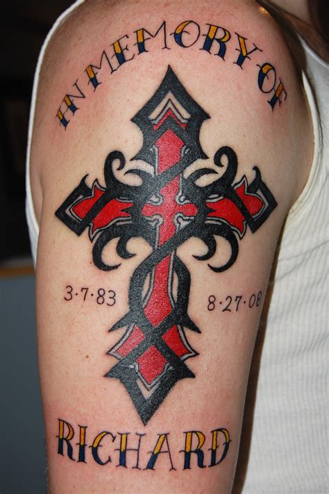 Tattoo With A Cross • Half Sleeve Tattoo Site