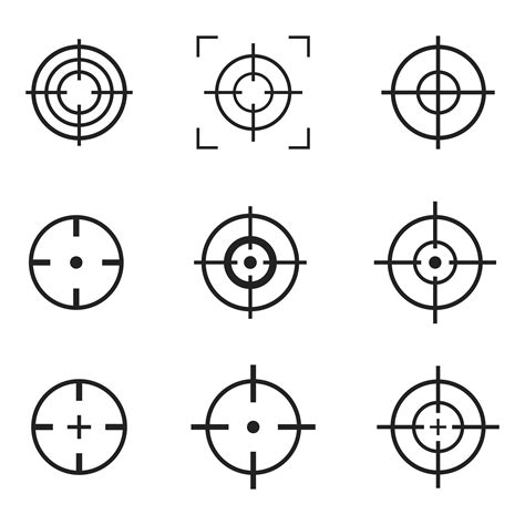 Precision Personified: Unleash Your Inner Sharpshooter with Crosshairs SVG Designs