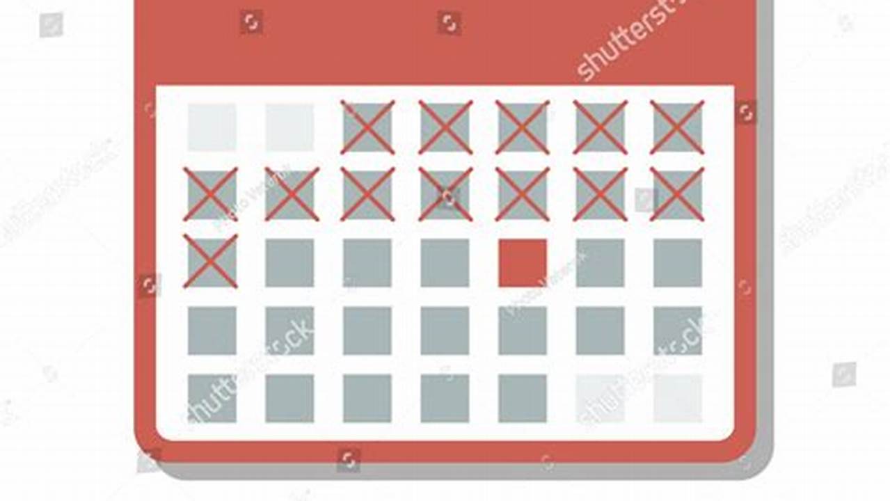 Crossing Off Days On A Calendar