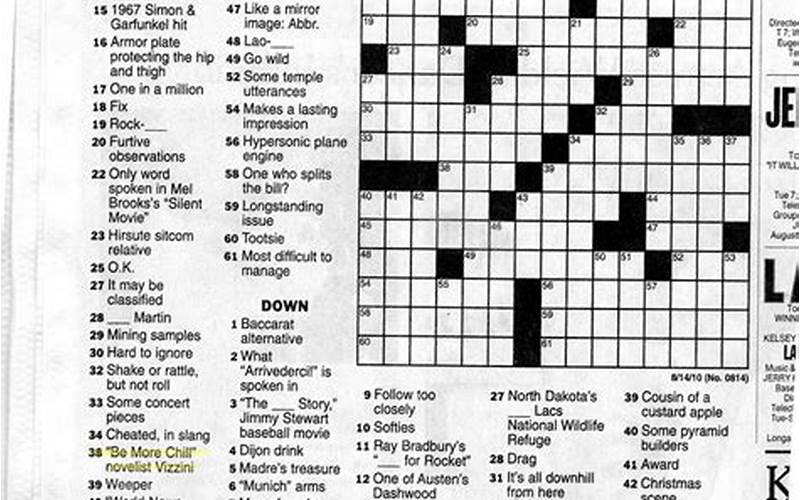 Hint for a Puzzle Solver NYT