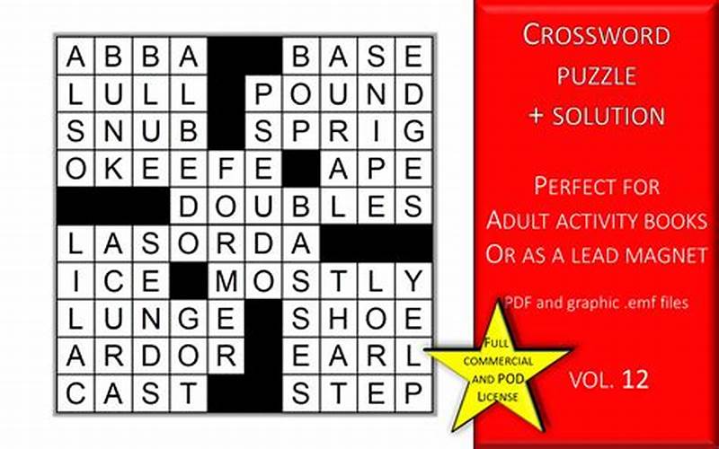Crossword Puzzle Solution