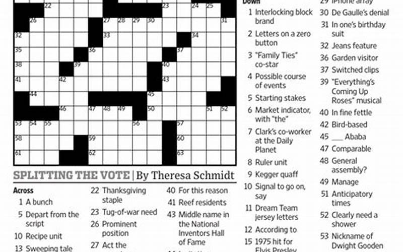 Live in Super WSJ Crossword: A Fun and Challenging Way to Exercise Your Brain