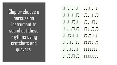 Ejercicio de BGE Crotchet, Crotchet Rest Quaver Rhythm 2 Practice