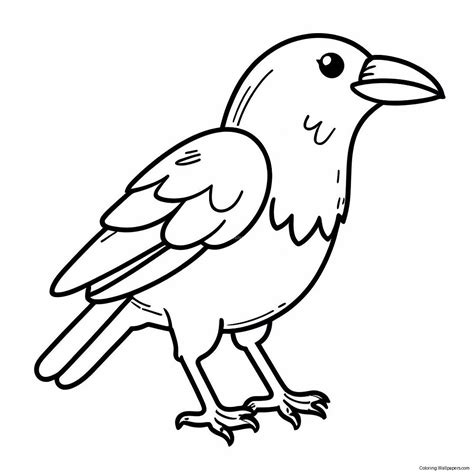Crow Coloring Page