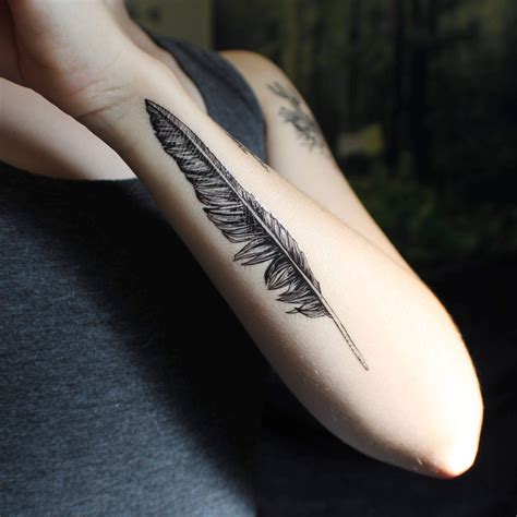 Crow Feather Tattoo