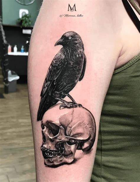 Crow Skull Tattoo