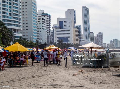Crowded Beach Cartagena