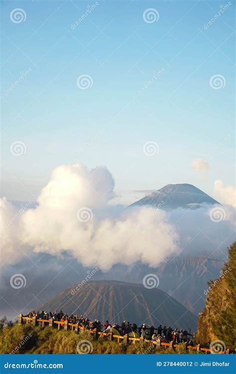 Crowded Bromo Viewpoint