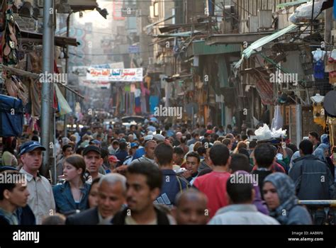 Crowded Cairo Streets