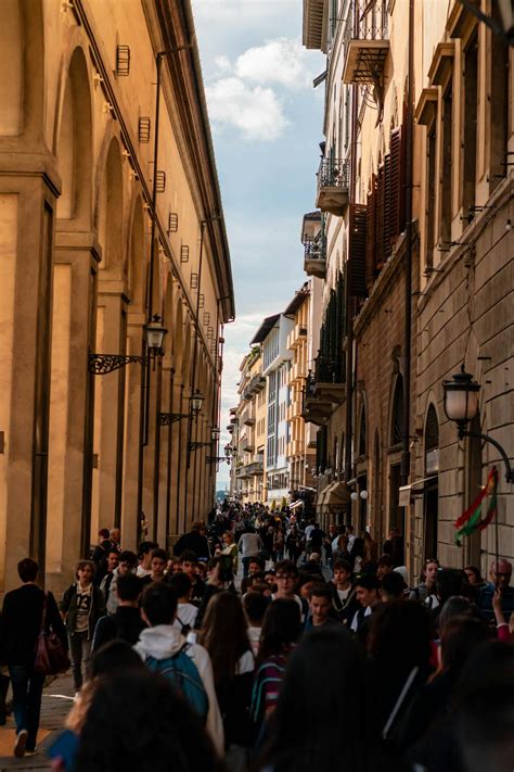 Crowded Florence Streets