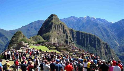 Crowded Machu Picchu