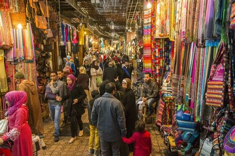 Crowded Market Marrakech