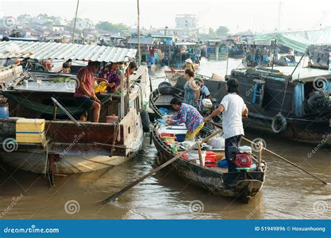 Crowded Mekong Delta