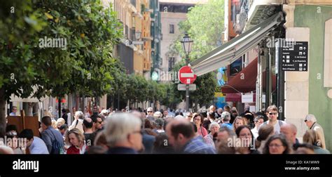 Crowded Palma streets