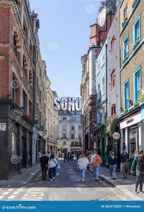 Crowded Soho Street