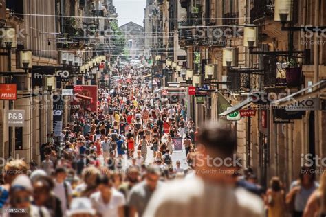Crowded Street Bordeaux