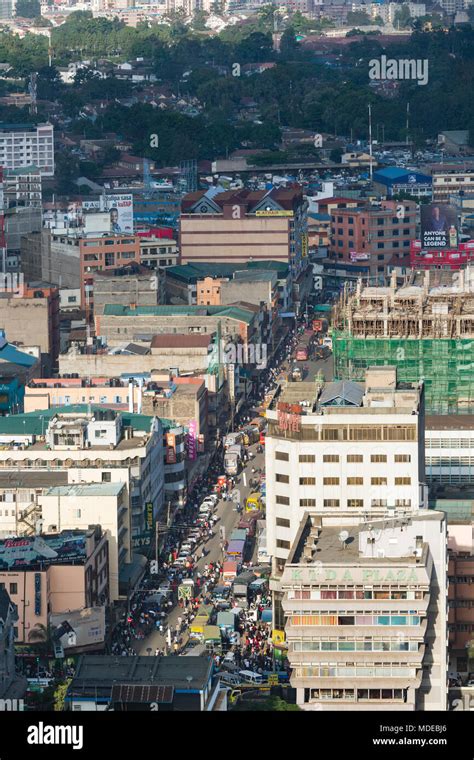 Crowded Street Nairobi