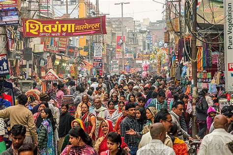 Crowded Streets India
