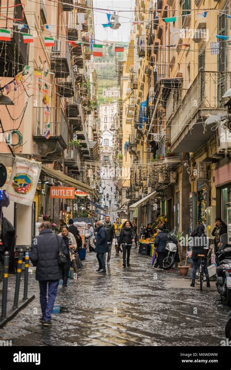 Crowded Streets of Naples