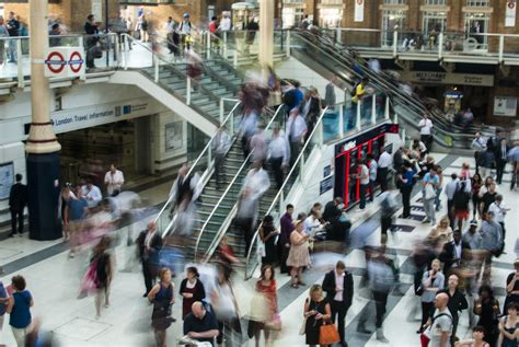 Crowded Underground Mall