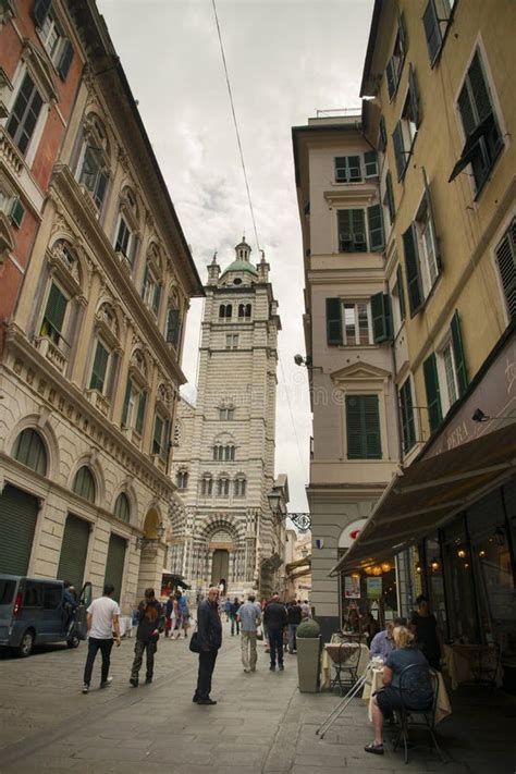 Crowded street Genoa