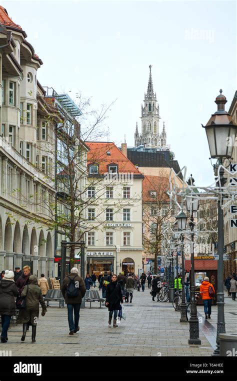 Crowded street Munich