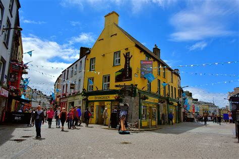 Crowded streets of Galway