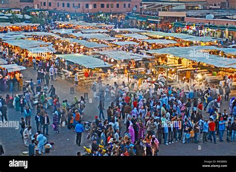 Crowds in Marrakech Medina