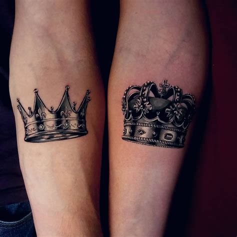 Couples Crown Tattoos Tattoos, Couple crown tattoo