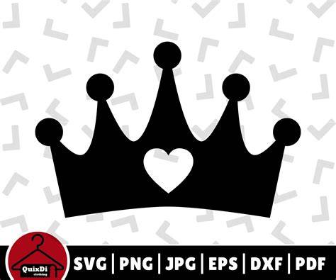 Crowning the Love: Flaunting Your Affection with Crown with Heart SVG