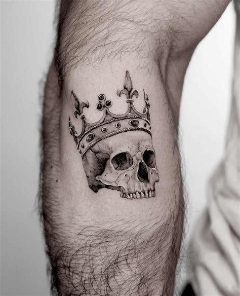 Crown With Skull Tattoo