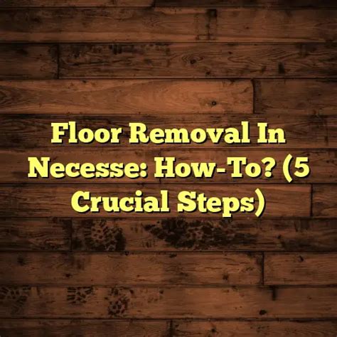 Crucial Steps After Removal