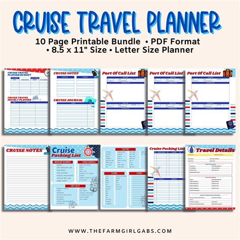 Cruise Planner Printable