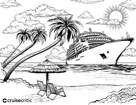 Cruise Ship Coloring Pages