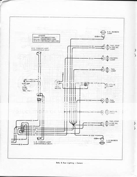 Cruise Through Clarity: Unveiling the 1968 Camaro Tail Light Wiring Diagram for Seamless Restoration!