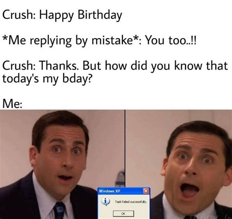 Crush Birthday Meme