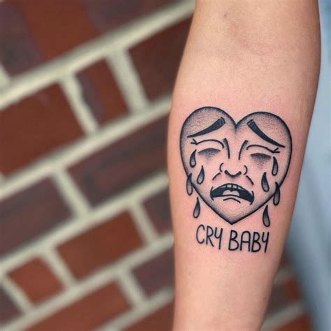 Traditional Crying Baby Tattoo Baby tattoos, Small