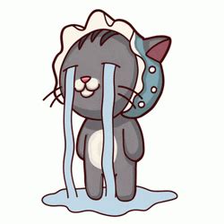 Cry Baby Cat Gif