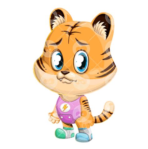 Cry Baby Tiger Gif