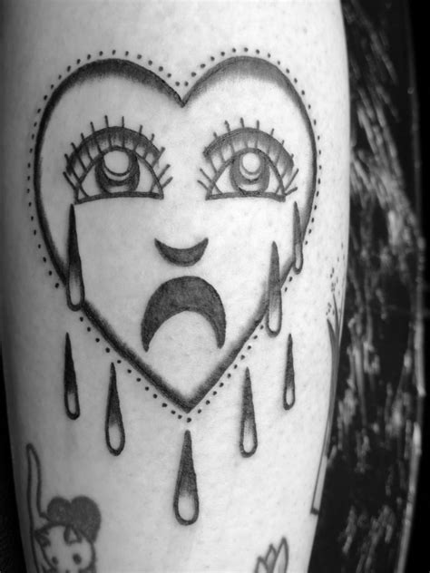 Cry Heart Tattoo